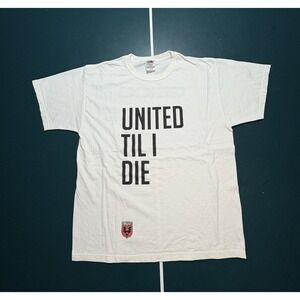 DC United MLS 2007 Soccer T Shirt Size Large Vintage Signed "United Til I Die"